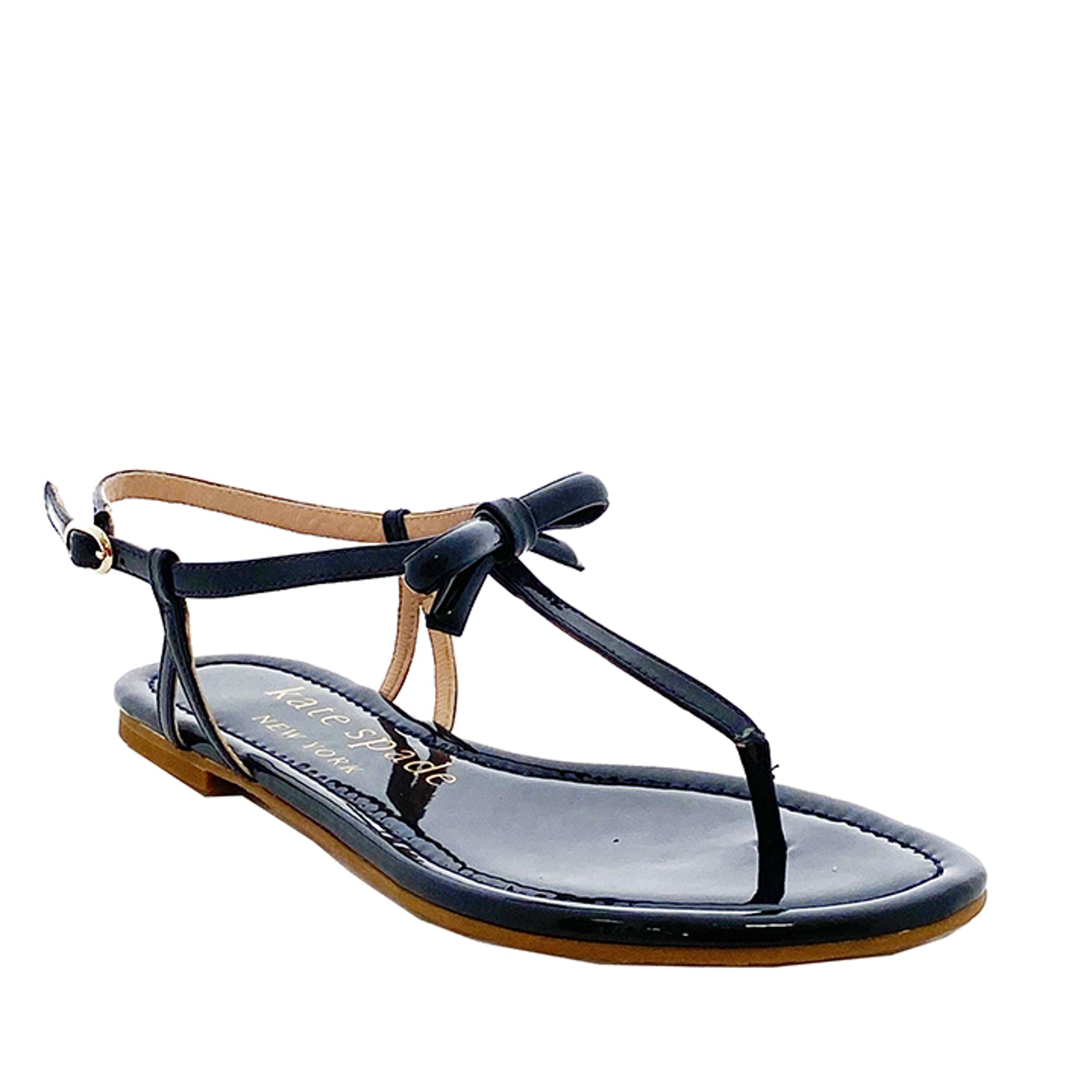 Piazza patent bow sandal : KempsBoutiqueandShoeSalon